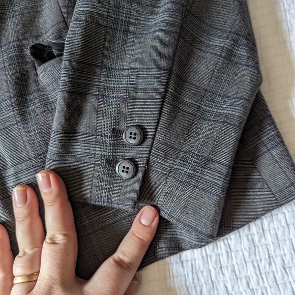 Women's Style & Co Jacket & Matching Pants in Gorgeous Plaid in Petite 10 - Picture 4 of 11